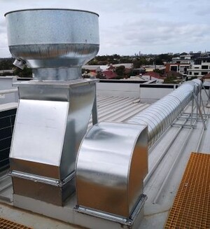 Ignition Commercial Kitchen Pic 4 - Stainless steel exhaust duct