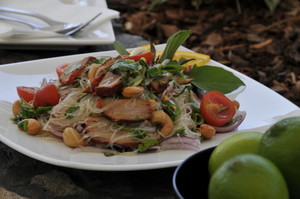 Tuptim Thai Pic 3 - Beancurd noodle salad with duck