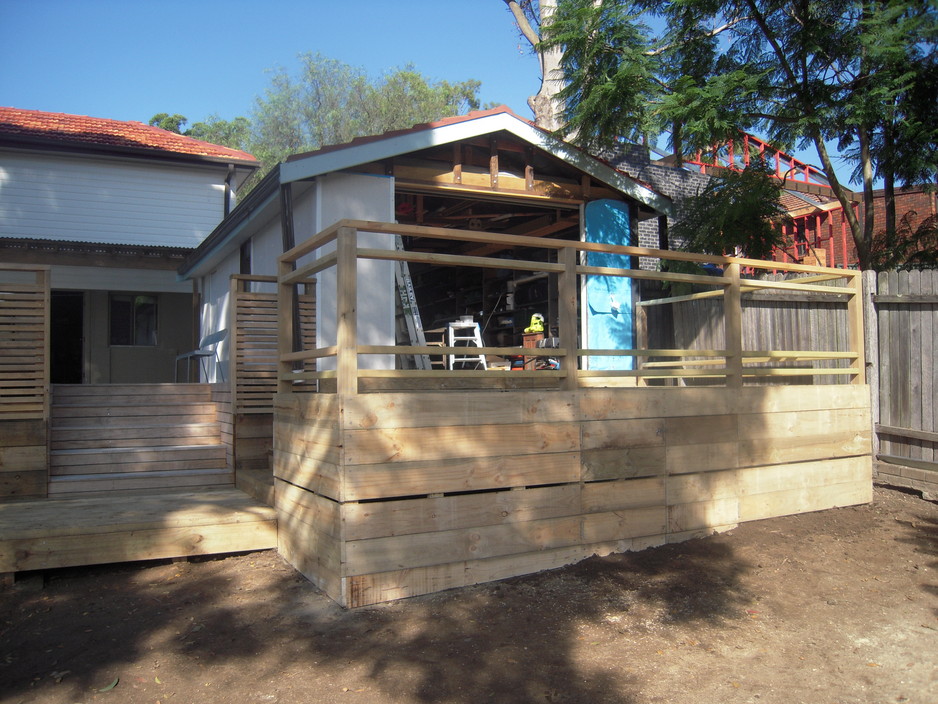 Fine Carpentry Pty Ltd Pic 1 - Treated pine sleeper deck