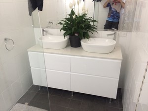 Jakes Plumbing And Gas Services Pic 5 - Double bowl vanity installation