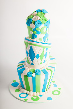 Create Cakes Pic 4 - Mad Hatter Tripple stacked wedding cake