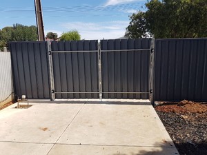 James Bell Fencing Pic 5 - Colorbond double gates