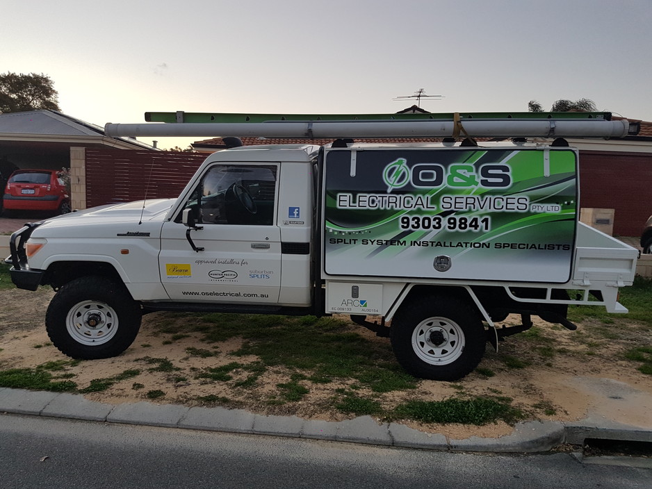 O&S Electrical Services Pic 1 - OS have gone through some exciting changes over the last year We moved from a small warehouse in Malaga to a new office in Wangara just purchased a new vehicle with new look