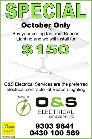 O&S Electrical Services Pic 3 - October Special