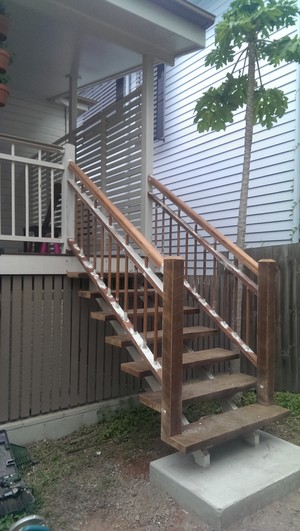 DEKHAR Pic 4 - New stairs off back deck to match existing