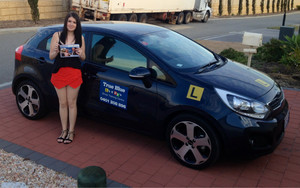 TRUE BLUE Ls2Ps Driver training center (Driving School ) Pic 4 - Passed her PDA test at Joondalup DOT Well done