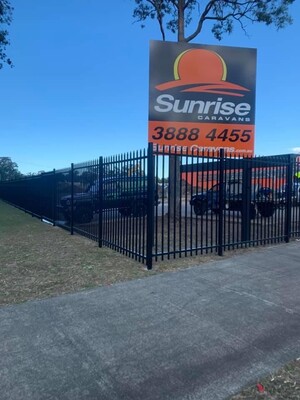 Sunrise Caravans Pic 4 - Our new signs at the new dealership 290 eastern Service Rd burpengary