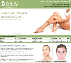 Webby Web Design Pic 5 - Website Design for Skin Clinic by Webby Web Design Melbourne