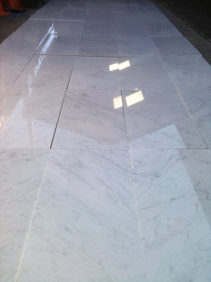 BlueMarbleStone Pic 4 - Bianco Carrara floor