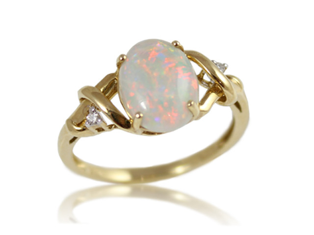 Masterpiece Jewellery Pic 1 - white opal diamond ring