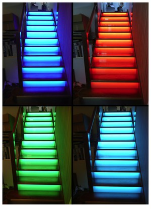 Lightcore Pic 2 - RGB Office Stair Case