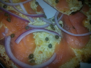 Coffee Club Pic 3 - Salmon crispizza