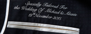 Germanicos Bespoke Tailors Pic 3 - Personalize your suit with Wedding date