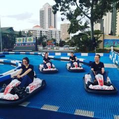 Gold Coast Snow Park Pic 4 - Slip and slide on the Ice Karts