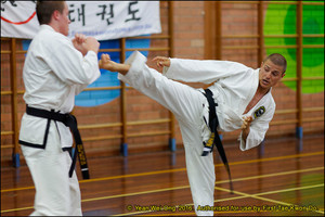 First Tae Kwon Do Kiara WA Pic 2 - First Taekwondo Beechboro side kick Ins Micheal