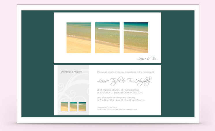 Highley Creative Wedding Invitations Pic 1 - Beach Collection