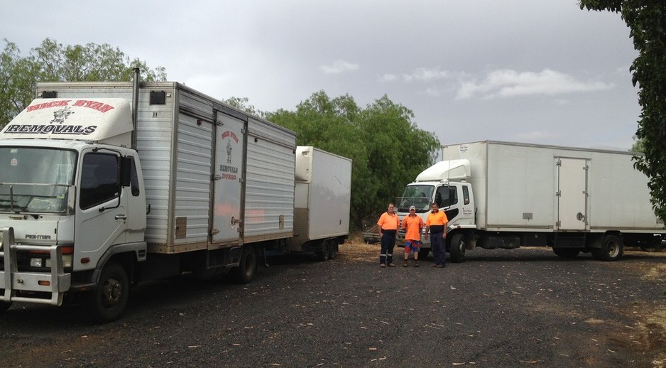 Nick Ryan Removals Pic 1 - 2 trucks our trailer