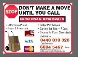 Nick Ryan Removals Pic 3 - STOP Dont make a move until you call NICK RYAN REMOVALS