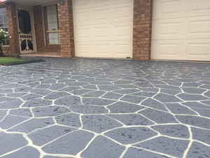 Geelong Spray Pave Pic 5 - Stencilled Driveway