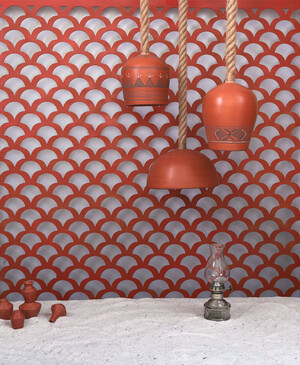 Akkaara Australia Pic 5 - Kutch Clay Pendant Lamps