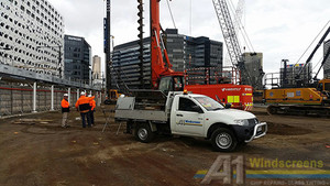 A1 Windscreens Pic 2 - Excavator glass replacement