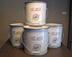 Off Grid Coffee Roasters Pic 4 - Wholesale 5kg tins of Renewable Energy