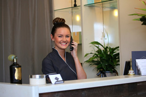 Temple Day Spa Pic 3 - Friendly receptionist Kristy Lee