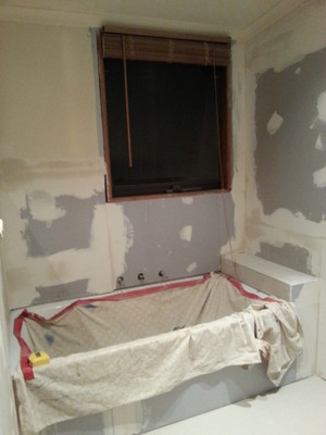 C5 Excavation Pic 4 - 9 day Bathroom Reno Plastering