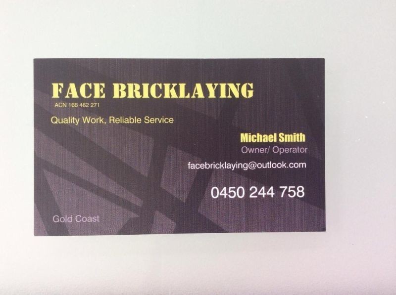 FACE BRICKLAYING Pic 1