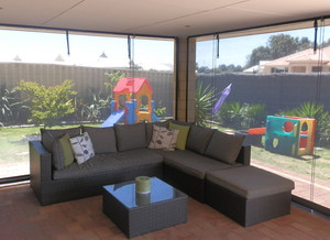 Outside Concepts WA Pic 5 - Cafe blinds in shadeview keeping your view and giving privacy