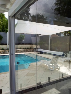 Outside Concepts WA Pic 2 - Ziptrack blind in clear PVC