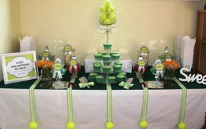 The Complete Kids Party Pic 4 - Tennis themed lolly buffet