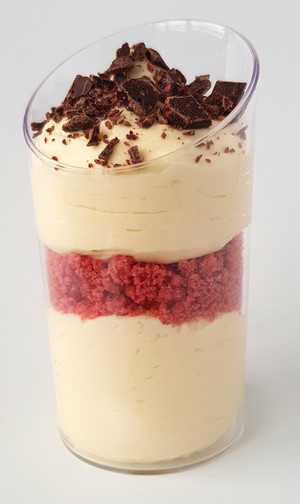 Cakes And Cups By Maria Pic 3 - White Chocolate mousse with raspberry crumb