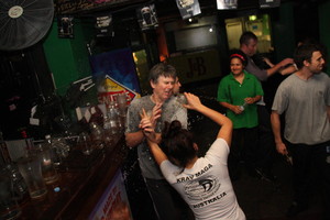 KMB COMBAT (The Home Of Krav Maga) Pic 4 - Barnightclub defending in confined spaces In an actual Bar Down under bar Brisbane