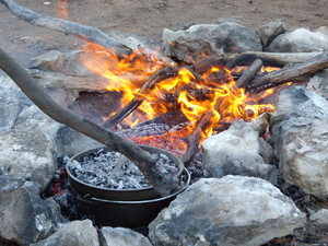 Make Your Own Adventure: Tag Along with Gus Pic 3 - Camp cooking