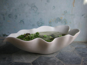 Kappeler Stone Sculptures Pic 4 - taro leaf sculptural basin