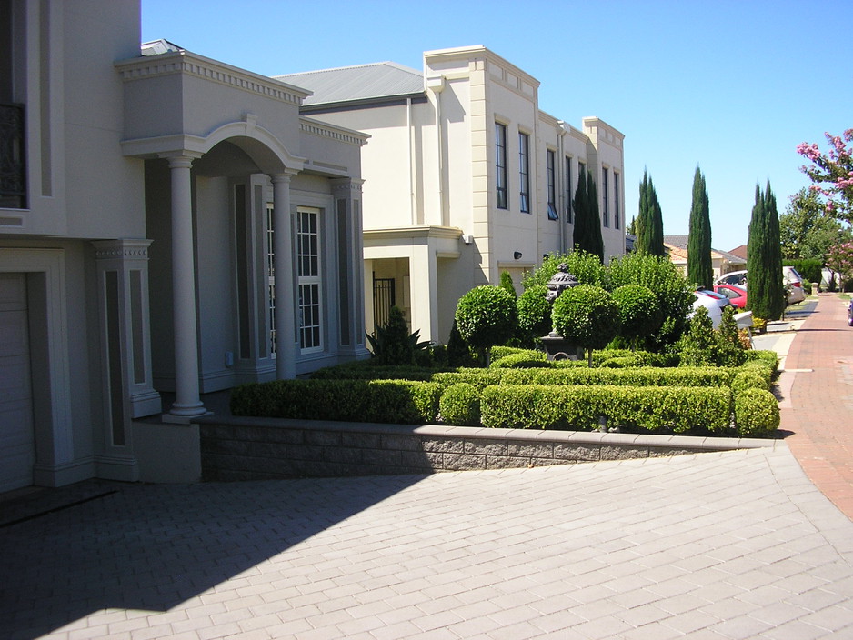 L.R. Paving & Gardens Pic 2 - west beach walls and driveway done 7 yrs ago photo taken on the 3rd Feb 2010