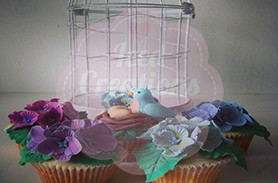 Iced Creations Pic 5 - Hydrangea Mothers day cupcakes