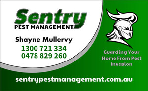 Sentry Pest Management Pic 4 - Call today for great service