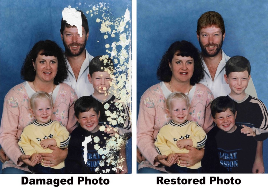 Creative Photos Pic 1 - Sample waterdamaged photo restoration