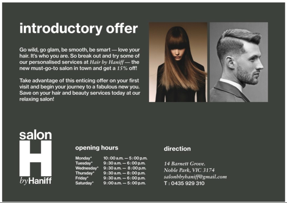 Salon H by Haniff Pic 1 - 15 New Clients Offer