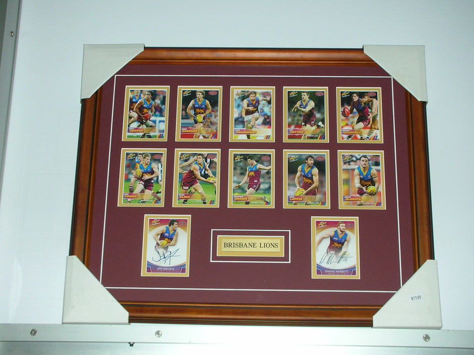 All Framed Up Custom Framing Pic 1 - AFL Trading Card Frame