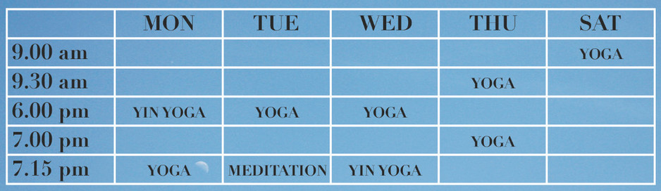 Yoga In Oak Park Pic 1 - Our weekly yoga timetable