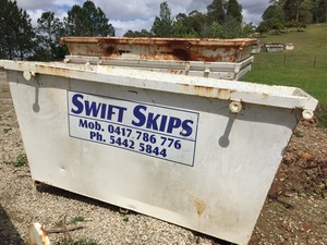 Swift Skips Gympie Pic 5 - 4m3 skip suitable for general green construction and concrete waste