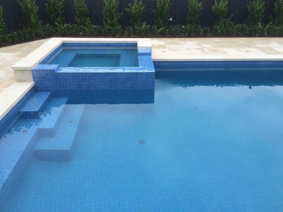 Aurora Pool Tiling Pic 1 - Fully Tiled Swimming Pool and Spa Waterways