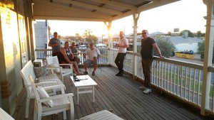 Quilpie Heritage Inn Pic 4 - Relaxing on the verandah