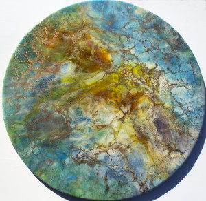 Gayle Reichelt Art Pic 3 - A Beautiful World 90cm Resin Wall Art