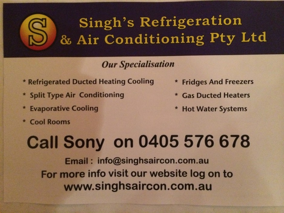 singhs refrigeration and air conditioning Pic 2