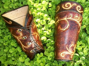 The Happy Viking Pic 2 - Custom order Legolas vambraces