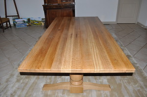 Damien Hipwell - Studio Hip Furniture Pic 4 - Large dining table made from 300 year old recycled French Oak used previously in large wine vats for 100 years in a Mildura winery